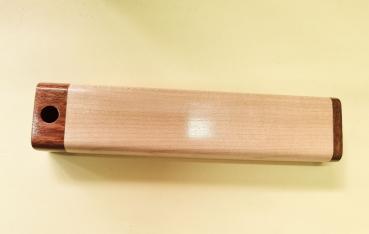 Holz Etui zweifarbig Maple für 1 Stift mit Stifthalter